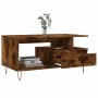 Mesa de centro madera contrachapada roble ahumado 90x49x45 cm en Mesas de centro | Comprar online en Foru.es