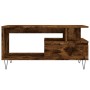 Mesa de centro madera contrachapada roble ahumado 90x49x45 cm en Mesas de centro | Comprar online en Foru.es