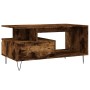 Mesa de centro madera contrachapada roble ahumado 90x49x45 cm en Mesas de centro | Comprar online en Foru.es