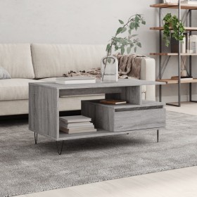 Mesa de centro madera contrachapada gris Sonoma 90x49x45 cm en Mesas de centro | Comprar online en Foru.es