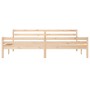 Estructura de cama madera maciza 200x200 cm de vidaXL, Camas y somieres - Ref: Foro24-814839, Precio: 126,18 €, Descuento: %