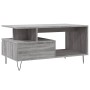 Mesa de centro madera contrachapada gris Sonoma 90x49x45 cm en Mesas de centro | Comprar online en Foru.es