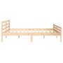 Estructura de cama madera maciza 200x200 cm de vidaXL, Camas y somieres - Ref: Foro24-814839, Precio: 126,18 €, Descuento: %