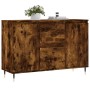 Aparador de madera de ingeniería roble ahumado 104x35x70 cm de vidaXL, Aparadores - Ref: Foro24-827201, Precio: 89,19 €, Desc...