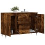 Aparador de madera de ingeniería roble ahumado 104x35x70 cm de vidaXL, Aparadores - Ref: Foro24-827201, Precio: 89,19 €, Desc...