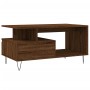 Mesa de centro madera contrachapada roble marrón 90x49x45 cm en Mesas de centro | Comprar online en Foru.es