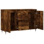 Aparador de madera de ingeniería roble ahumado 104x35x70 cm de vidaXL, Aparadores - Ref: Foro24-827201, Precio: 89,19 €, Desc...