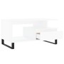 Mesa de centro madera contrachapada blanca 90x49x45 cm en Mesas de centro | Comprar online en Foru.es