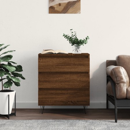 Aparador madera contrachapada marrón roble 60x35x70 cm de vidaXL, Aparadores - Ref: Foro24-827187, Precio: 67,71 €, Descuento: %
