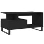 Mesa de centro madera contrachapada negro 90x49x45 cm en Mesas de centro | Comprar online en Foru.es