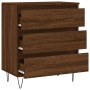 Aparador madera contrachapada marrón roble 60x35x70 cm de vidaXL, Aparadores - Ref: Foro24-827187, Precio: 67,71 €, Descuento: %