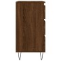 Aparador madera contrachapada marrón roble 60x35x70 cm de vidaXL, Aparadores - Ref: Foro24-827187, Precio: 67,71 €, Descuento: %