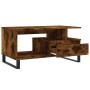 Mesa de centro madera contrachapada roble ahumado 90x49x45 cm en Mesas de centro | Comprar online en Foru.es