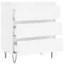 Aparador de madera contrachapada blanco 60x35x70 cm de vidaXL, Aparadores - Ref: Foro24-827180, Precio: 73,31 €, Descuento: %