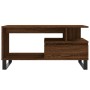 Mesa de centro madera contrachapada roble marrón 90x49x45 cm en Mesas de centro | Comprar online en Foru.es