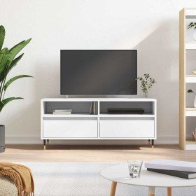 Mueble para TV madera contrachapada blanco 100x34,5x44,5 cm en Muebles TV | Comprar online en Foru.es