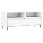 Mueble para TV madera contrachapada blanco 100x34,5x44,5 cm en Muebles TV | Comprar online en Foru.es