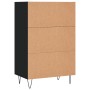 Aparador alto madera de ingeniería negro 57x35x90 cm de vidaXL, Aparadores - Ref: Foro24-827229, Precio: 55,82 €, Descuento: %