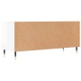 Mueble de TV madera contrachapada blanco brillo 100x34,5x44,5cm en Muebles TV | Comprar online en Foru.es