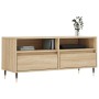 Mueble de TV madera contrachapada roble Sonoma 100x34,5x44,5 cm en Muebles TV | Comprar online en Foru.es