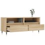 Mueble de TV madera contrachapada roble Sonoma 100x34,5x44,5 cm en Muebles TV | Comprar online en Foru.es