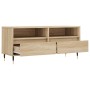 Mueble de TV madera contrachapada roble Sonoma 100x34,5x44,5 cm en Muebles TV | Comprar online en Foru.es