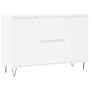 Aparador de madera de ingeniería blanco 104x35x70 cm de vidaXL, Aparadores - Ref: Foro24-827204, Precio: 94,05 €, Descuento: %