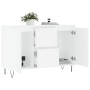 Aparador de madera de ingeniería blanco 104x35x70 cm de vidaXL, Aparadores - Ref: Foro24-827204, Precio: 94,05 €, Descuento: %