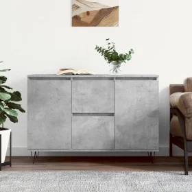 Betongraues Sideboard aus Holzwerkstoff, 104 x 35 x 70 cm von vidaXL, Sideboards - Ref: Foro24-827208, Preis: 93,33 €, Rabatt: %