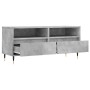 Mueble de TV madera contrachapada gris hormigón 100x34,5x44,5cm en Muebles TV | Comprar online en Foru.es