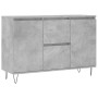 Aparador de madera de ingeniería gris hormigón 104x35x70 cm de vidaXL, Aparadores - Ref: Foro24-827208, Precio: 94,38 €, Desc...