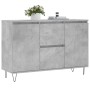 Aparador de madera de ingeniería gris hormigón 104x35x70 cm de vidaXL, Aparadores - Ref: Foro24-827208, Precio: 94,38 €, Desc...