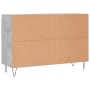 Aparador de madera de ingeniería gris hormigón 104x35x70 cm de vidaXL, Aparadores - Ref: Foro24-827208, Precio: 94,38 €, Desc...