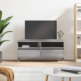 Mueble de TV madera contrachapada gris Sonoma 100x34,5x44,5 cm en Muebles TV | Comprar online en Foru.es