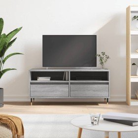 Mueble de TV madera contrachapada gris Sonoma 100x34,5x44,5 cm en Muebles TV | Comprar online en Foru.es