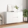 Aparador de madera de ingeniería blanco brillante 104x35x70 cm de vidaXL, Aparadores - Ref: Foro24-827198, Precio: 107,46 €, ...