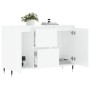 Aparador de madera de ingeniería blanco brillante 104x35x70 cm de vidaXL, Aparadores - Ref: Foro24-827198, Precio: 107,46 €, ...