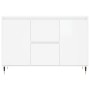 Aparador de madera de ingeniería blanco brillante 104x35x70 cm de vidaXL, Aparadores - Ref: Foro24-827198, Precio: 107,46 €, ...