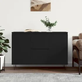 Aparador de madera de ingeniería negro 104x35x70 cm de vidaXL, Aparadores - Ref: Foro24-827205, Precio: 109,67 €, Descuento: %