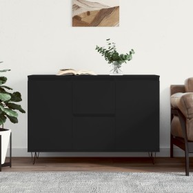 Aparador de madera de ingeniería negro 104x35x70 cm de vidaXL, Aparadores - Ref: Foro24-827205, Precio: 111,30 €, Descuento: %