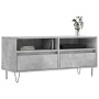 Mueble de TV madera contrachapada gris hormigón 100x34,5x44,5cm en Muebles TV | Comprar online en Foru.es