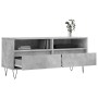 Mueble de TV madera contrachapada gris hormigón 100x34,5x44,5cm en Muebles TV | Comprar online en Foru.es