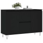 Aparador de madera de ingeniería negro 104x35x70 cm de vidaXL, Aparadores - Ref: Foro24-827205, Precio: 111,30 €, Descuento: %