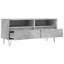 Mueble de TV madera contrachapada gris hormigón 100x34,5x44,5cm en Muebles TV | Comprar online en Foru.es