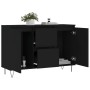 Aparador de madera de ingeniería negro 104x35x70 cm de vidaXL, Aparadores - Ref: Foro24-827205, Precio: 111,30 €, Descuento: %