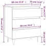 Smoked oak plywood sideboard 60x35x70 cm by vidaXL, Sideboards - Ref: Foro24-827185, Price: 57,81 €, Discount: %