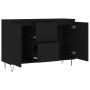 Aparador de madera de ingeniería negro 104x35x70 cm de vidaXL, Aparadores - Ref: Foro24-827205, Precio: 111,30 €, Descuento: %
