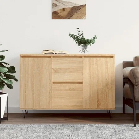 Aparador de madera de ingeniería roble Sonoma 104x35x70 cm de vidaXL, Aparadores - Ref: Foro24-827207, Precio: 91,04 €, Descu...