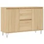 Aparador de madera de ingeniería roble Sonoma 104x35x70 cm de vidaXL, Aparadores - Ref: Foro24-827207, Precio: 91,04 €, Descu...