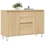 Aparador de madera de ingeniería roble Sonoma 104x35x70 cm de vidaXL, Aparadores - Ref: Foro24-827207, Precio: 91,04 €, Descu...